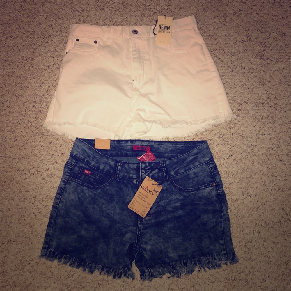 Two pair of jean shorts